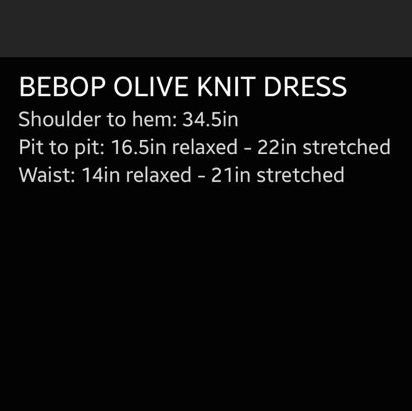 ✨️4/$20. Juniors NWOT Olive Space Dye Knit Sweetheart Neck A-Line Mini Dress - Picture 11 of 12